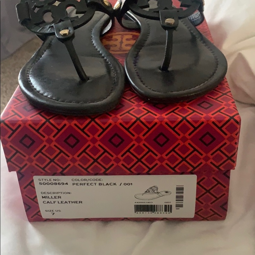 Tory Burch Miller Sandals- Perfect Black
